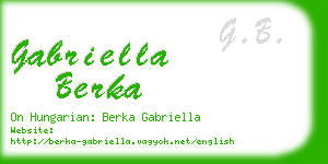 gabriella berka business card